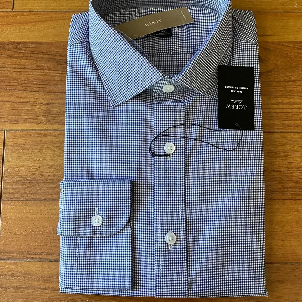 Gingham J Crew Dress Shirt - Ludlow Slim Fit